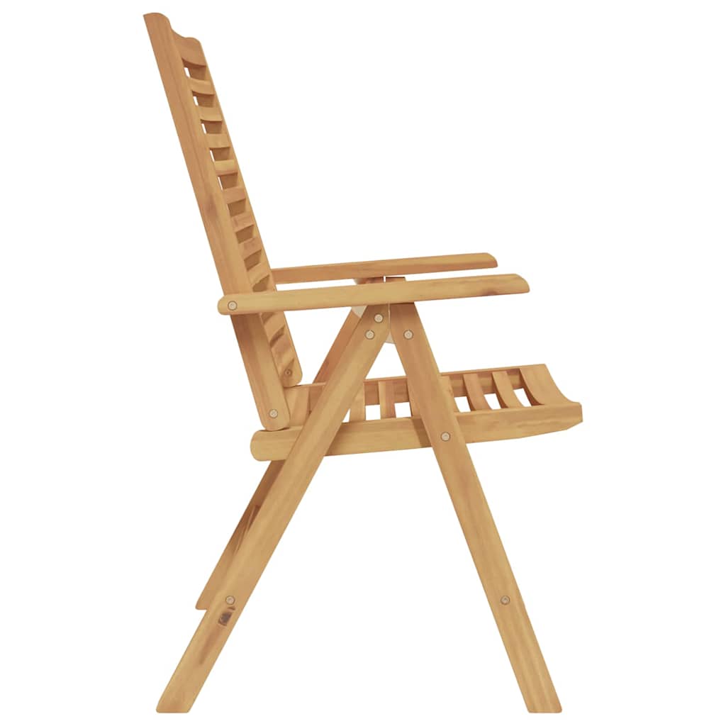 Silla 2 pcs Marrón 64.5 x 52 x 108 cm Madera de teca maciza