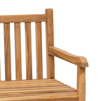 Banco de jardín 114 x 60 x 90 cm Madera de teca maciza