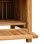 Banco de jardín 114 x 60 x 90 cm Madera de teca maciza