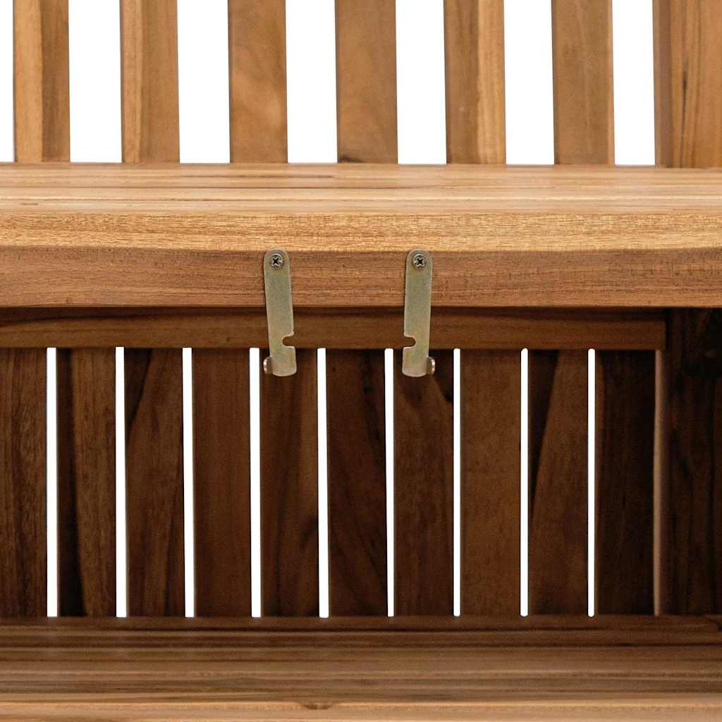 Banco de jardín 114 x 60 x 90 cm Madera de teca maciza