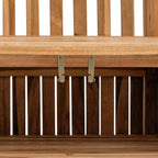 Banco de jardín 114 x 60 x 90 cm Madera de teca maciza