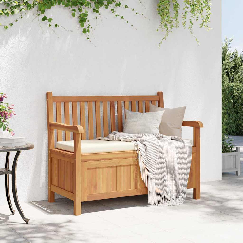 Banco de jardín 114 x 60 x 90 cm Madera de teca maciza