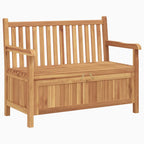 Banco de jardín 114 x 60 x 90 cm Madera de teca maciza