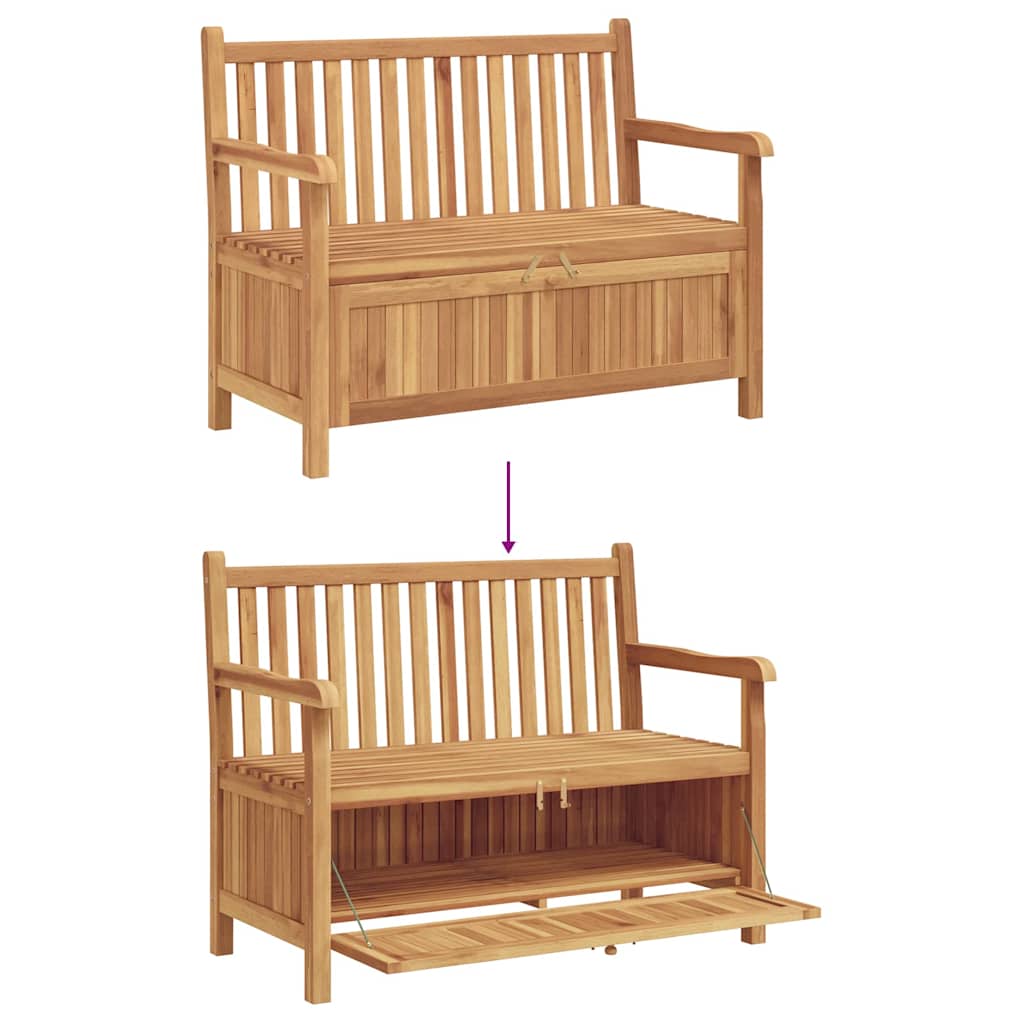 Banco de jardín 114 x 60 x 90 cm Madera de teca maciza