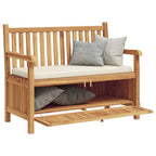 Banco de jardín 114 x 60 x 90 cm Madera de teca maciza