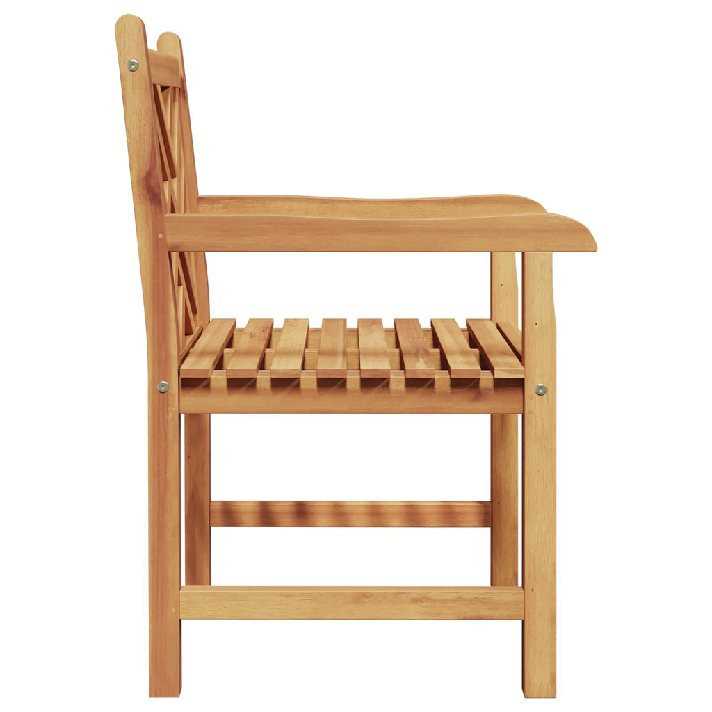 Silla de Jardín 2 pcs 60 x 58 x 90 cm Madera de teca maciza