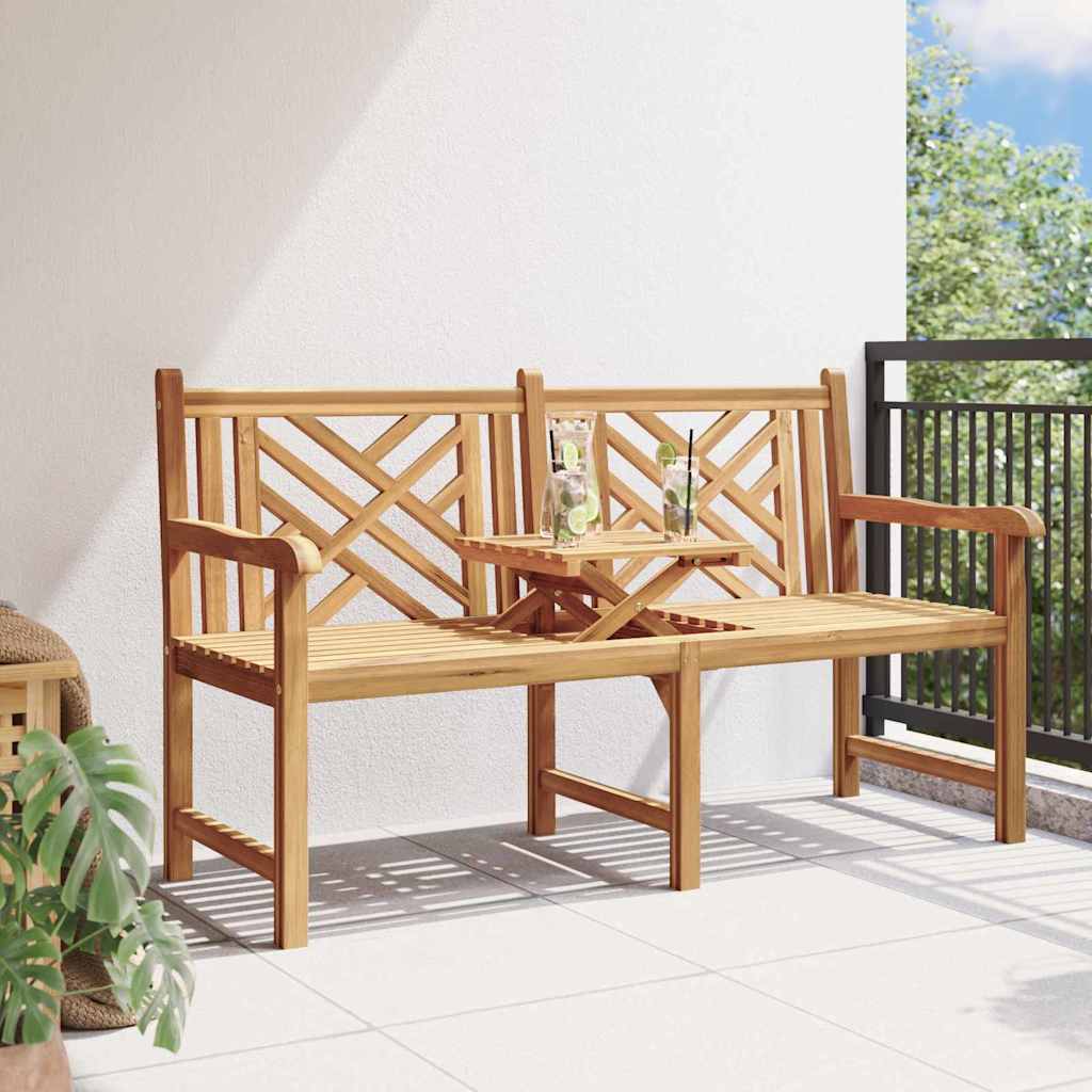 Banco de jardín 150 x 60 x 90 cm Madera de teca maciza
