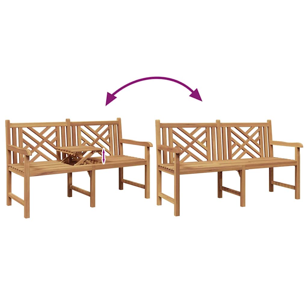 Banco de jardín 150 x 60 x 90 cm Madera de teca maciza