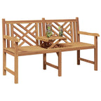 Banco de jardín 150 x 60 x 90 cm Madera de teca maciza