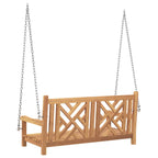 Banca Columpio de Jardín 114 x 60 x 64 cm Madera de teca maciza
