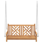 Banca Columpio de Jardín 114 x 60 x 64 cm Madera de teca maciza