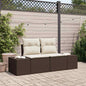 Garden Sofa Beige 184 x 62 x 85cm synthetic rattan