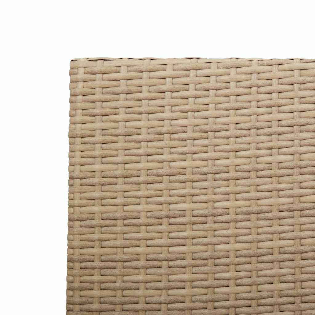 Sillas apilables de jardín 2 pcs Crema y marrón 54 x 56 x 90 cm