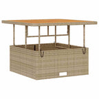 Conjunto de Comedor de Jardín Beige ratán sintético