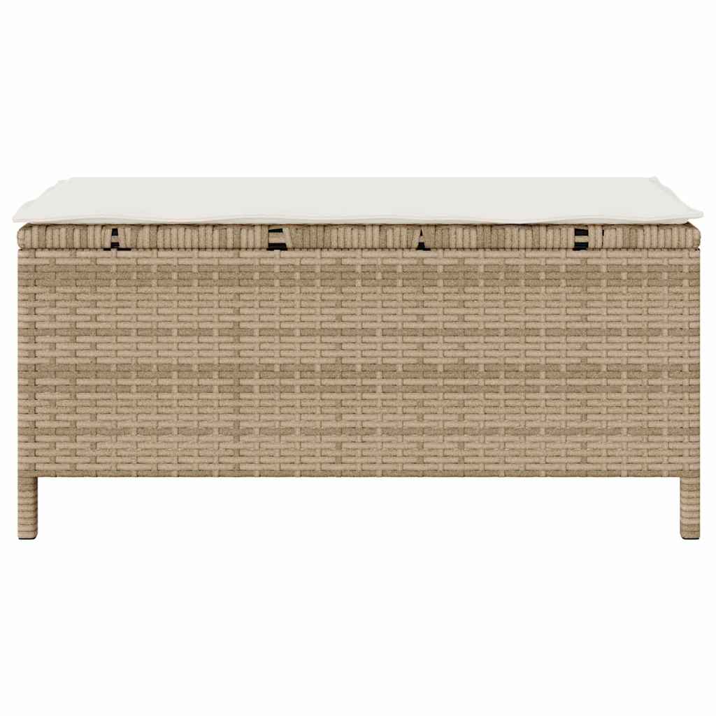 Conjunto de Comedor de Jardín Beige ratán sintético