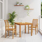 Silla de comedor 2 pcs Marrón 62 x 55 x 94 cm