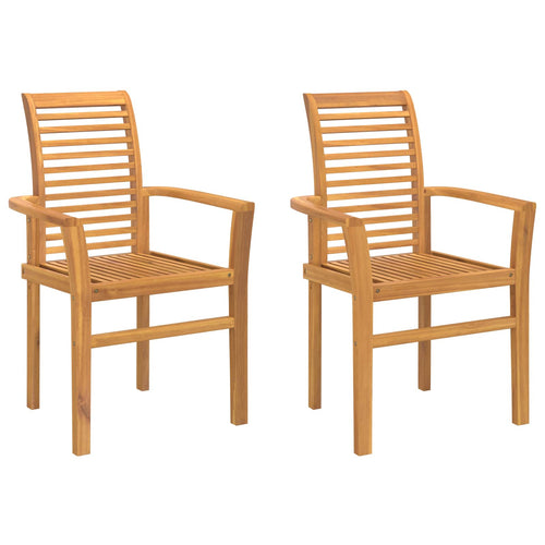 Silla de comedor 2 pcs Marrón 62 x 55 x 94 cm