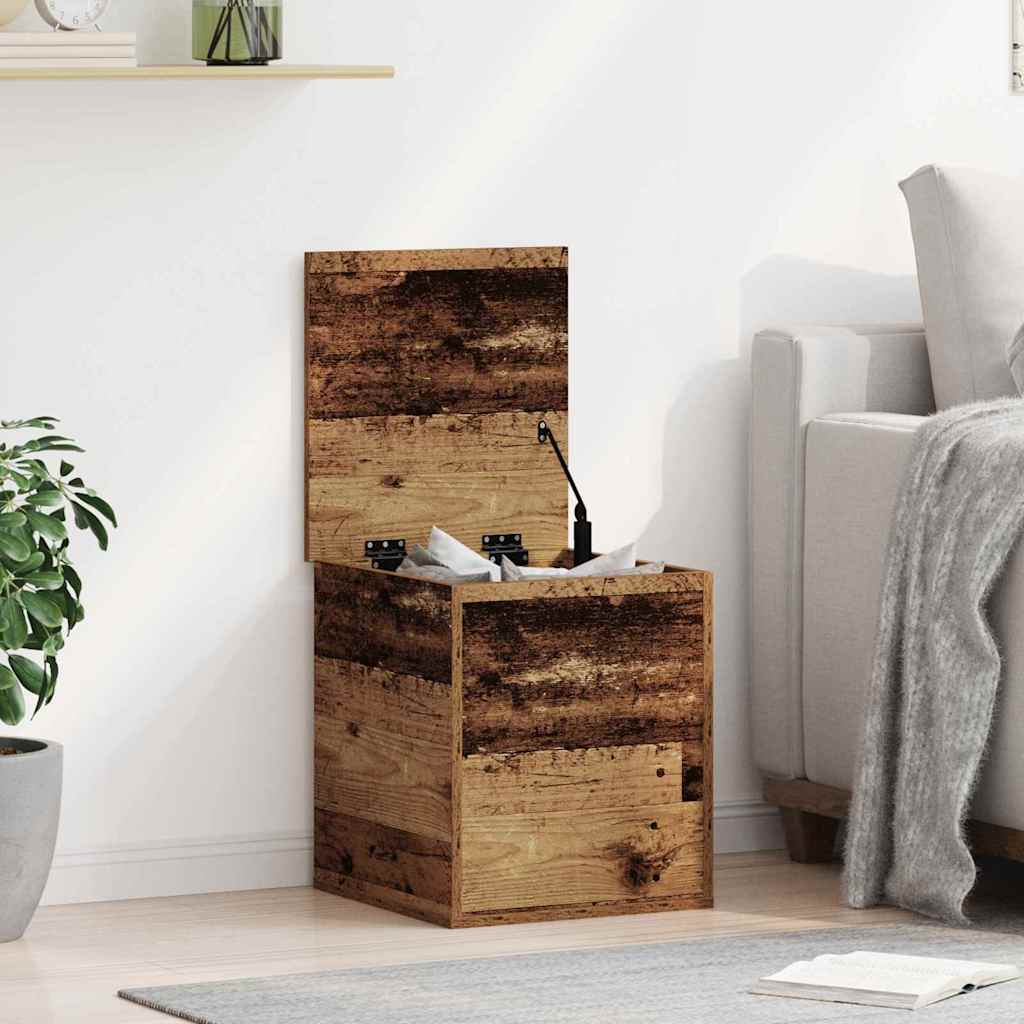 Caja de Almacenamiento Madera envejecida 100 x 42 x 46 cm