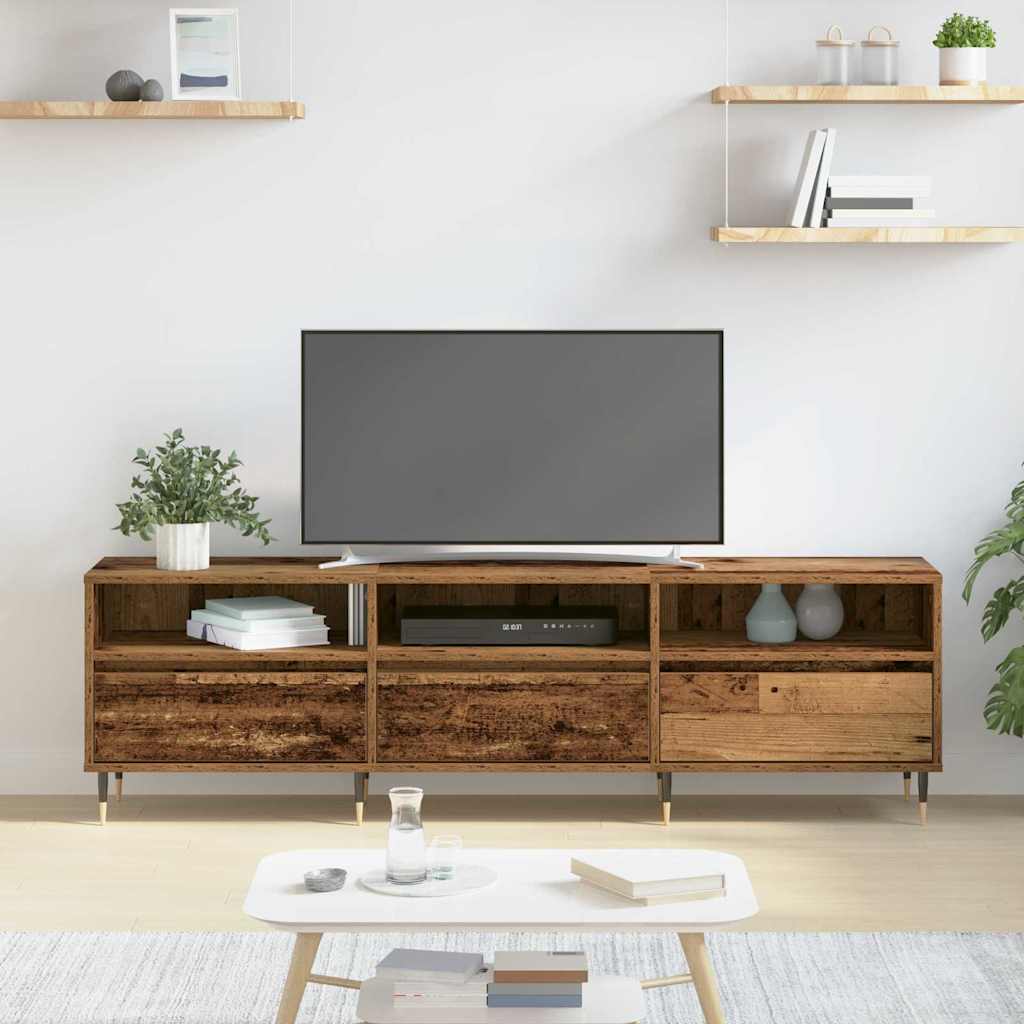 Mueble de TV Madera envejecida 150 x 30 x 45 cm