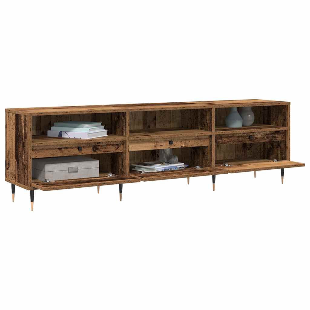 Mueble de TV Madera envejecida 150 x 30 x 45 cm