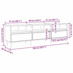Mueble de TV Madera envejecida 150 x 30 x 45 cm