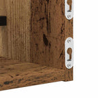 Estante de pared 2 pcs Madera vieja 60 x 16 x 14 cm