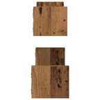 Estante de pared 2 pcs Madera vieja 60 x 16 x 14 cm