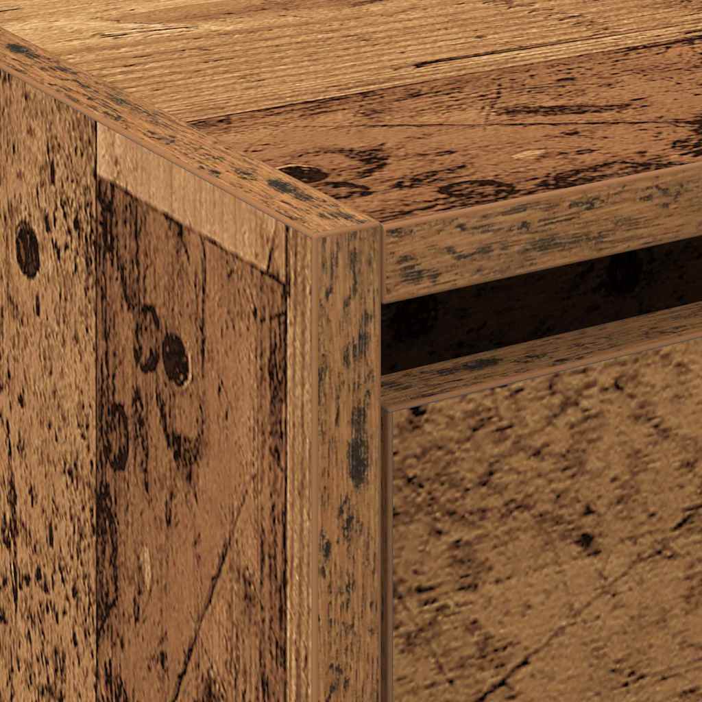 Armario Zapatero con estante Madera vieja 60 x 21 x 57 cm