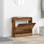 Armario Zapatero con estante Madera vieja 60 x 21 x 57 cm