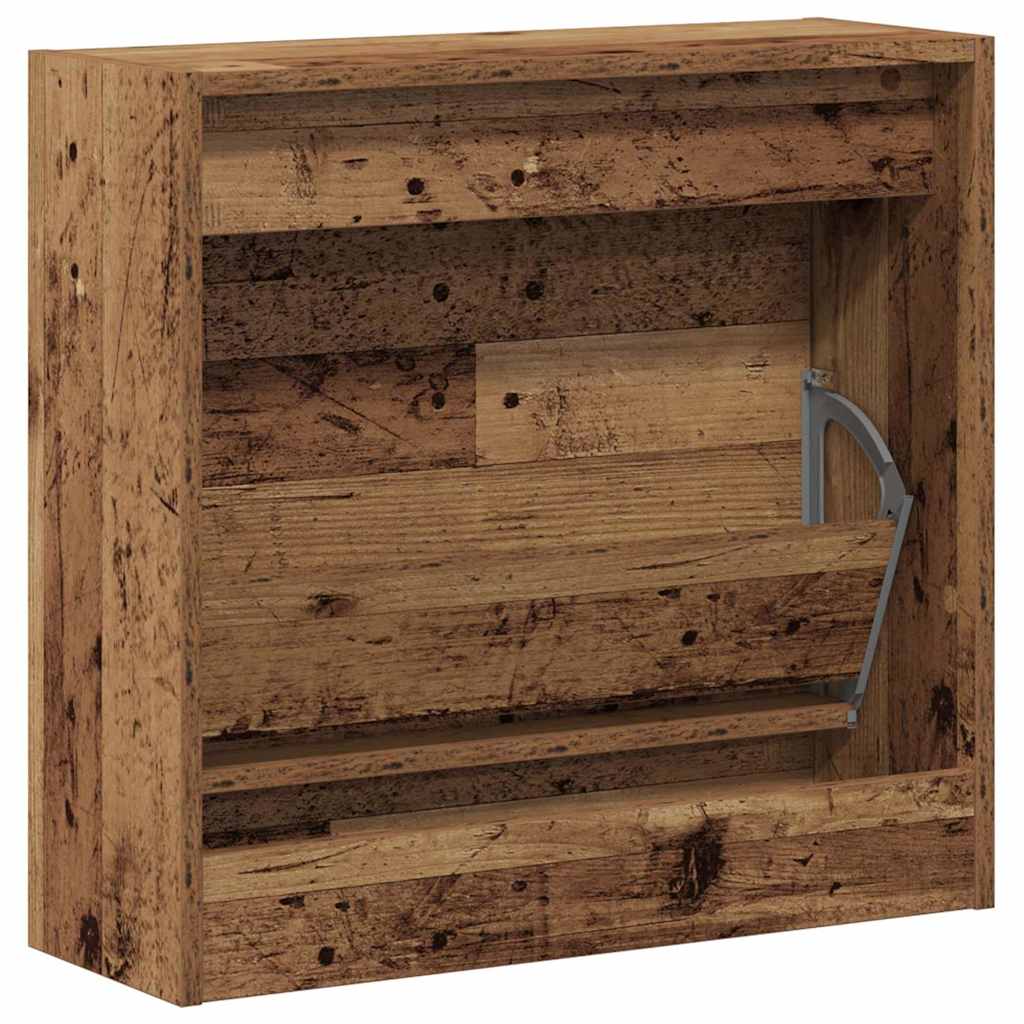 Armario Zapatero con estante Madera vieja 60 x 21 x 57 cm