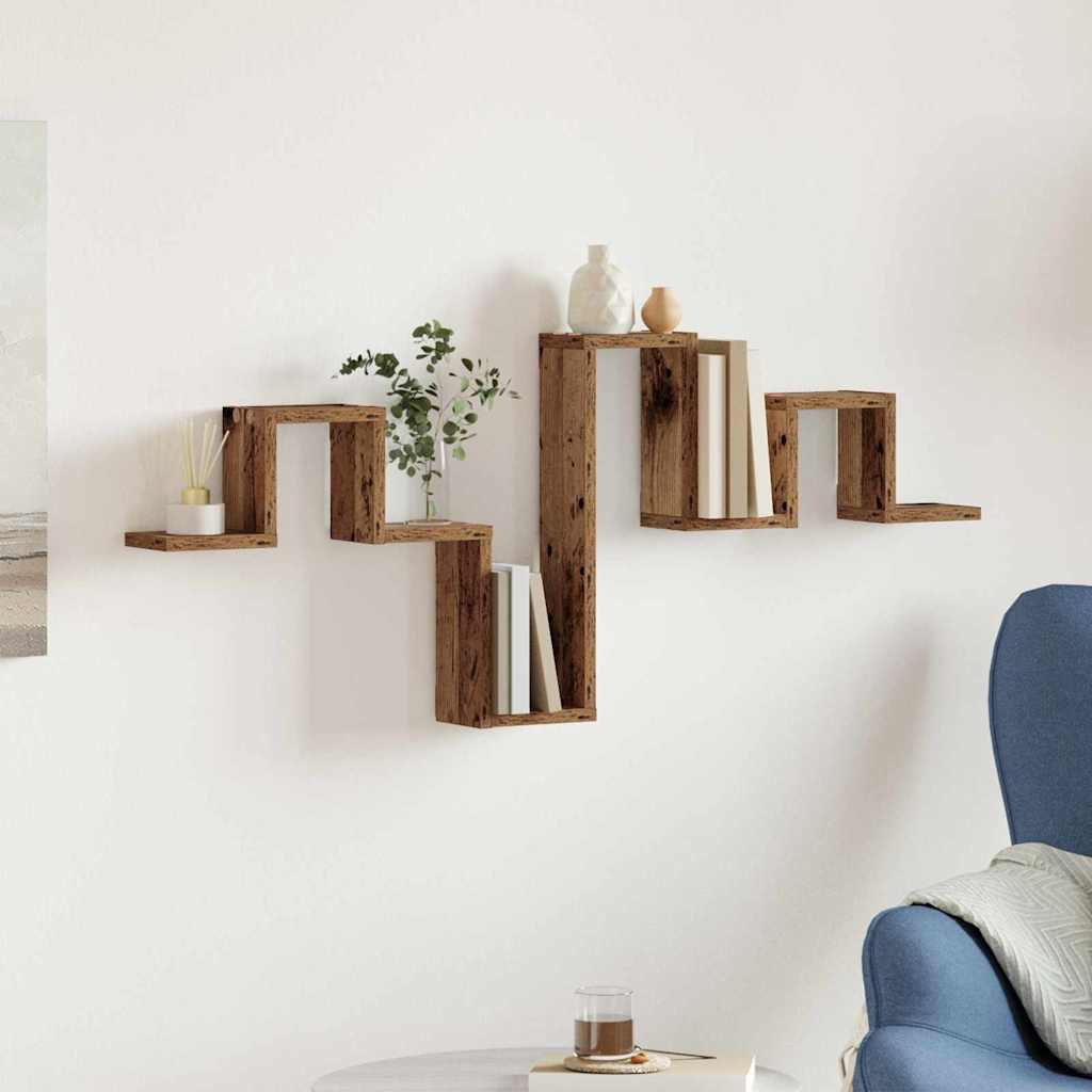 Estante de pared Madera vieja 104.5 x 43 x 10 cm