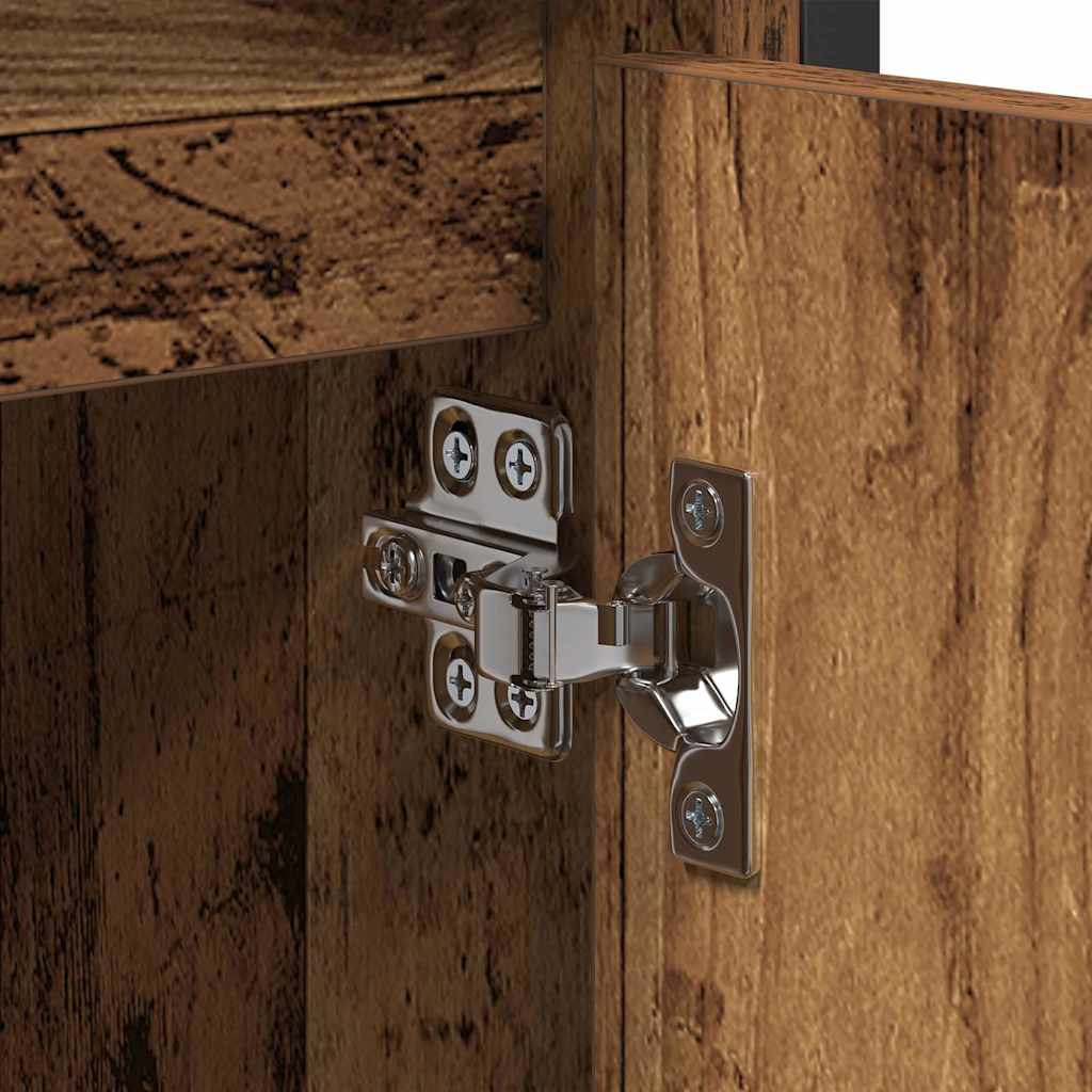 Gabinete de Lavabo para Baño Madera Vieja 60 x 35 x 60 cm