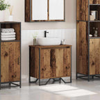 Gabinete de Lavabo para Baño Madera Vieja 60 x 35 x 60 cm
