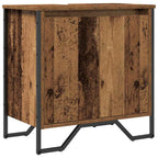 Gabinete de Lavabo para Baño Madera Vieja 60 x 35 x 60 cm