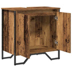 Gabinete de Lavabo para Baño Madera Vieja 60 x 35 x 60 cm