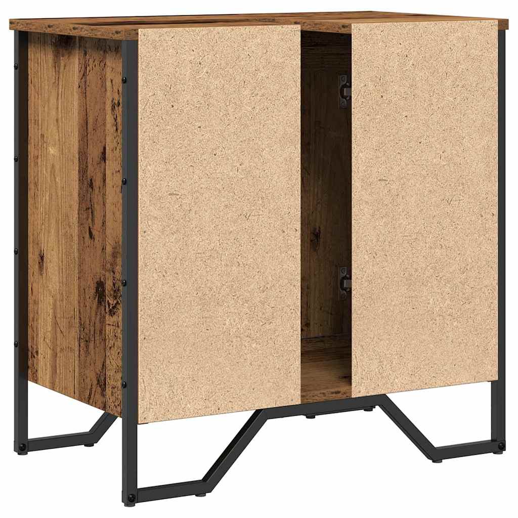 Gabinete de Lavabo para Baño Madera Vieja 60 x 35 x 60 cm