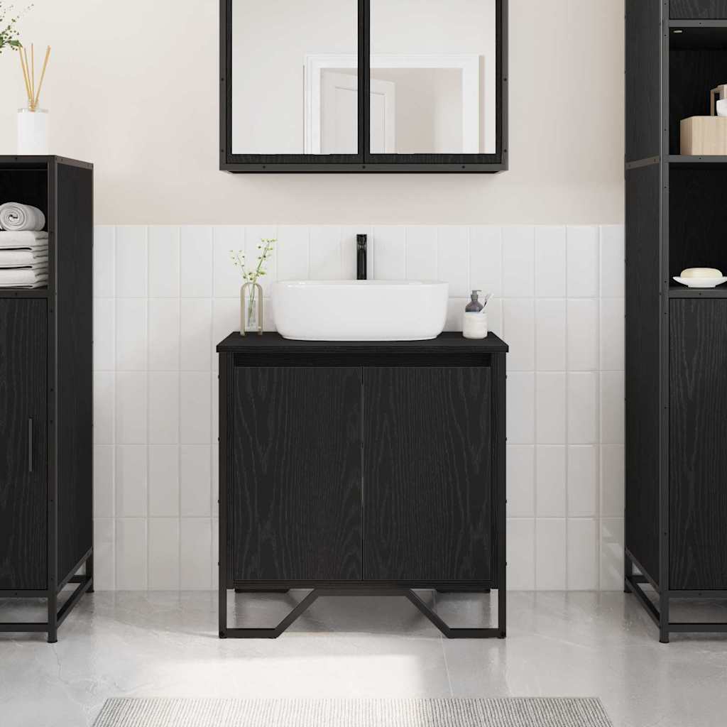 Gabinete de Lavabo para Baño Madera Vieja 60 x 35 x 60 cm