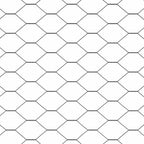 Cerca Hexagonal Gris 0,4 x 10 m PVC