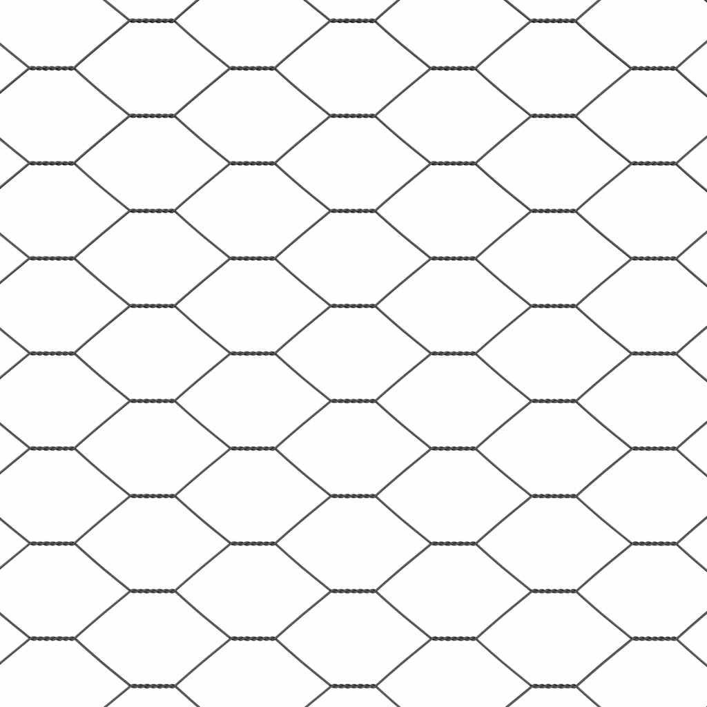 Cerca Hexagonal Gris 0,4 x 10 m PVC