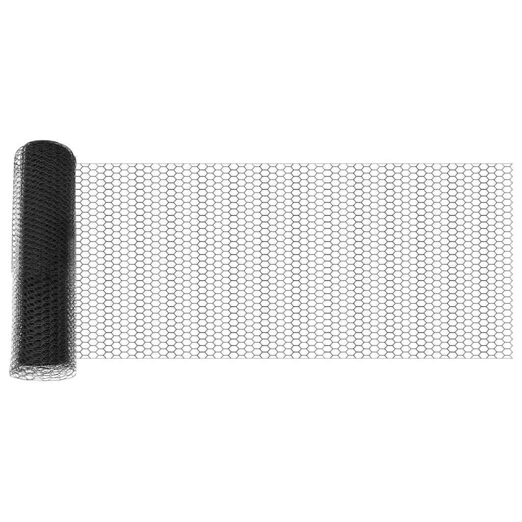 Cerca Hexagonal Gris 0,4 x 10 m PVC