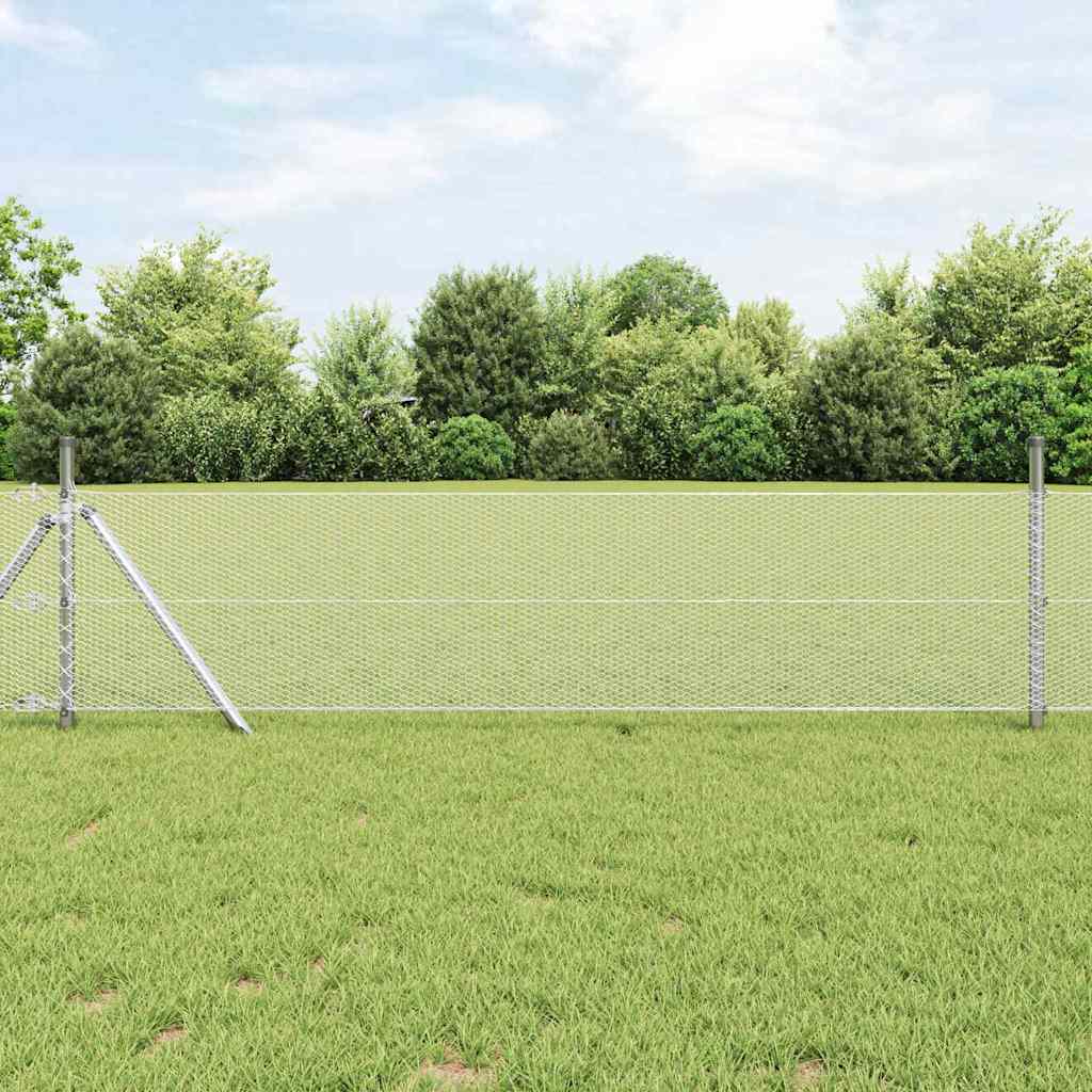 Cerca Hexagonal Gris 0,4 x 10 m PVC