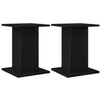 Soporte de plantas 2 pcs Roble Negro 30 x 30 x 40 cm