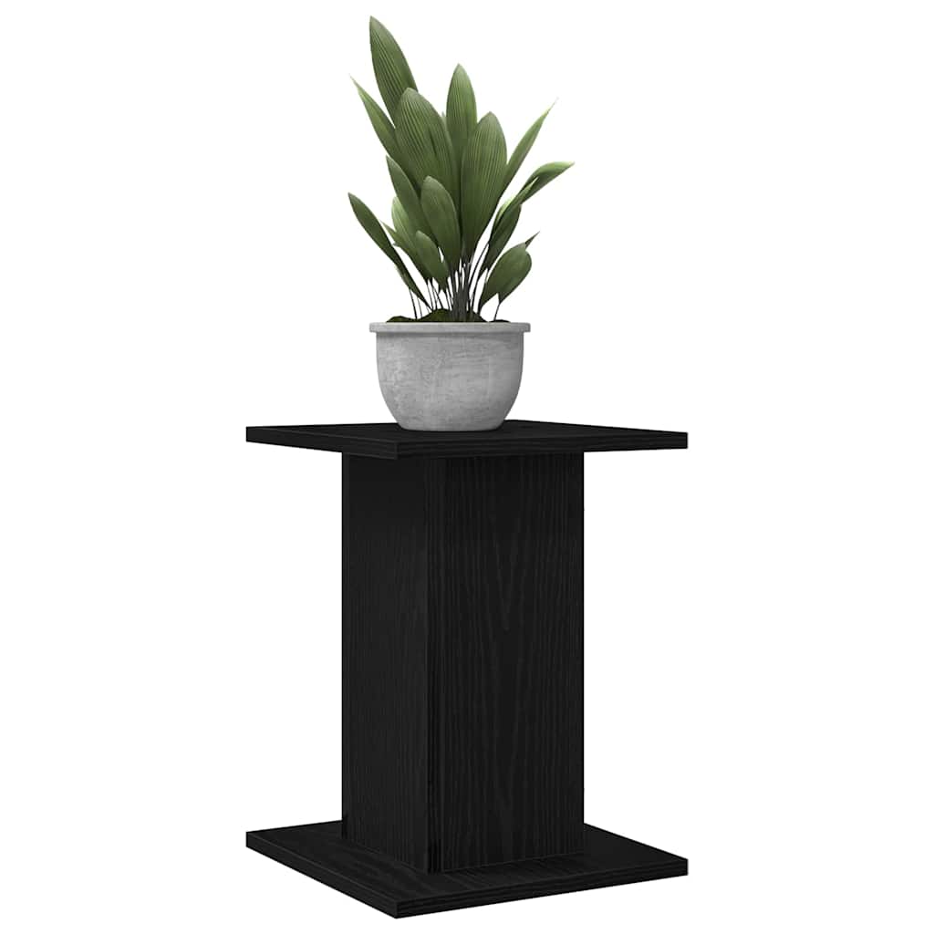 Soporte de plantas 2 pcs Roble Negro 30 x 30 x 40 cm
