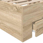 Estructura de cama Marrón 120 x 200 cm Madera de ingeniería