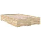 Estructura de cama Marrón 120 x 190 cm Madera de ingeniería