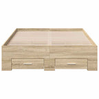 Estructura de cama Marrón 120 x 190 cm Madera de ingeniería