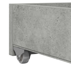 Sofá cama con cajón Gris 90 x 200 cm Madera de ingeniería