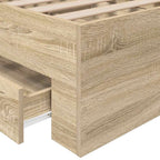 Estructura de cama Marrón 90 x 190 cm Madera de ingeniería