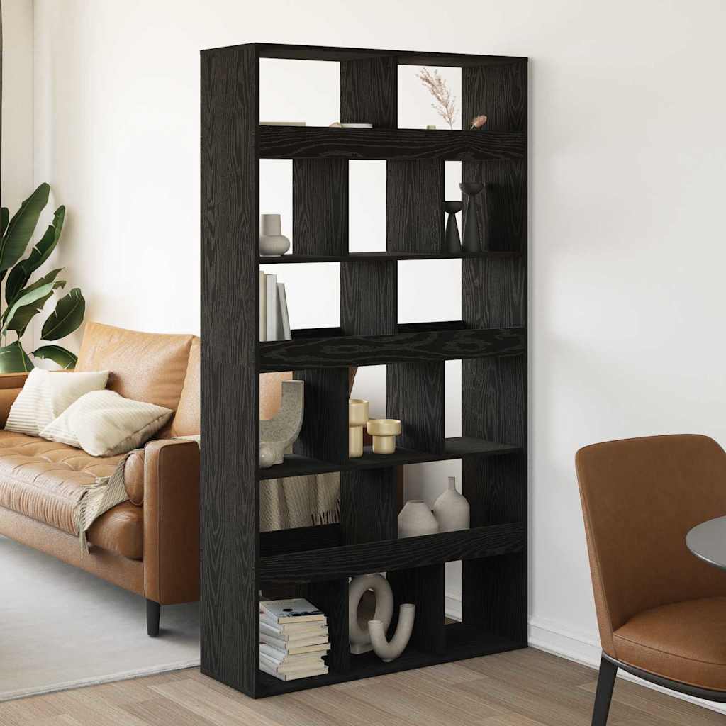 Librería 2 pcs Roble Negro 100 x 33 x 187,5 cm