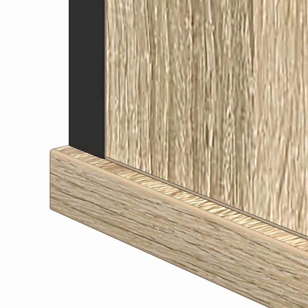 Juego de muebles de baño 2 pcs Marrón Madera contrachapada